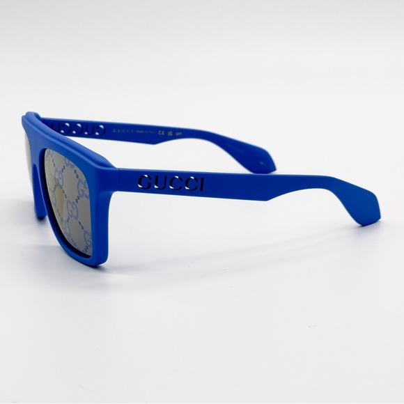 NEW GG1570S 004 GUCCI BLUE YELLOW UNISEX SUNGLASSES GG 1570S 004 GUCCI EYEWEAR - Picture 6 of 10